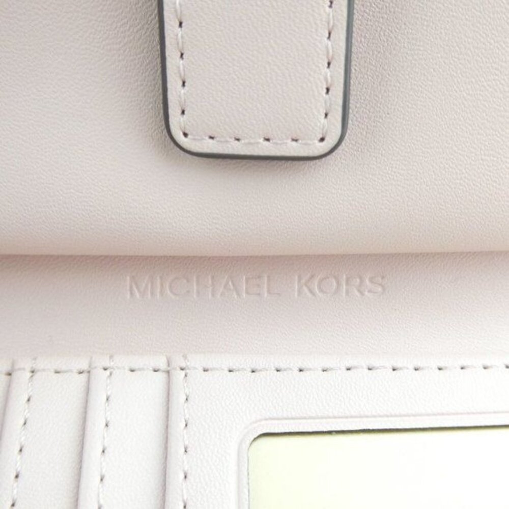 Michael Kors Powder Blush Jet Set Travel Large Double Zip Wristlet NWT - Picture 4 of 5